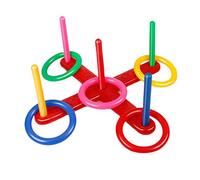 Zxpjkyu Set da Bowling in Plastica per Bambini, Set per Il Lancio degli Anelli con Sacchetto di Semi, Sviluppa La Coordinazione, Adatto Ai Giochi, a