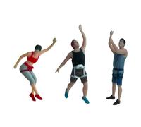 Zxpjkyu Set di 3 Pezzi di Figure di Arrampicata, Uomini E Donne, Oggetti di Scena Paesaggistici in Miniatura, Modelli Umani per Treni E Ferrovie, Scala 1 87