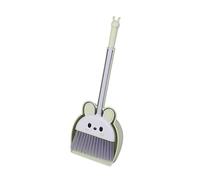 Zxpjkyu Set di Scopa Giocattolo per Bambini, Set di Spazzola E Paletta per La Pulizia, Simulazione di Materiali Robusti, Mini Accessori, Adatto per Imparare, Verde