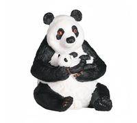 Zxpjkyu Toy Animale Figurina Realistica Modellino Materiale Resistente Educativo Natura Selvaggia Dettagli Dipinti a Mano Adatto per Collezione Esplorazione Bambini, Panda con Cucciolo 1347