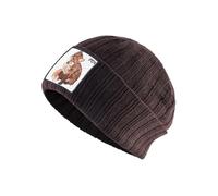 ZXRSJBL Berretto a Teschio Ricamato con Animali Unisex, Berretto con Polsino in Acrilico Ricamato con Volpe Unisex