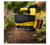 ZXSMYY Spargisemi Cordless 5,5L, Spandiconcime Elettrico Ricaricabile | Con Larghezza Regolabile, Senza Fili, Flusso Regolabile, Per Sale Grosso e Antighiaccio Invernale