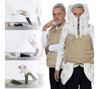 ZXSYYDS Gilet Anticaduta Airbag con App, Gilet Protettivo per Anziani, Funzione di Monitoraggio Remoto, Allarme, Posizionamento, Aiuto E Registrazione Sportiva, Protezione Completa a 270°,XL
