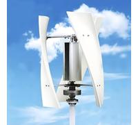 ZXSYYDS Kit generatore Eolico, Kit turbina eolica ad ASSE Verticale da 14000 W per Uso Domestico, turbina eolica con Controller MPPT, per terrazza, Nautica, Camper, Chalet, Barca 220V