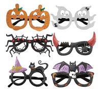 ZXTGBQ 6 Pares Gafas De Fiesta, Gafas De Sol Divertidas Para Fiestas, Fiesta De Carnaval Halloween Y Cosplay, Novedad Para NiñOs, Adolescentes Y Adultos Accesorios Para FotomatóN Halloween