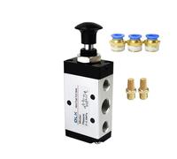 ZXTIIEUF 4R310-8 Valvola Manuale a 2 Vie 5 Posizioni Spingere e Tirare Interruttore Pneumatico della valvola direzionale(with 8mm Fittings)