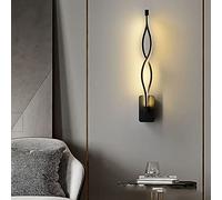 ZXTIIEUF Applique da Parete for Comodino Camera Letto in Alluminio pressofuso con Paralume in Acrilico a LED 17 W Motivo Tricolore Decorative minimaliste Moderne