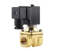 ZXTIIEUF Elettrovalvola a Comando Diretto in Ottone da 1/4" e 1/2" 20 Bar, normalmente Chiusa, valvole Aria/Acqua, CC 12 V CC 24 V(1/4",NPT_DC 24V_Brass)