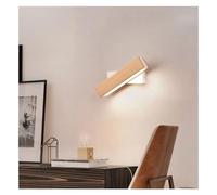 ZXTIIEUF Lampada da Parete a LED in Legno Applique Lunga Interruttore a Cavo Luci Comodino Decorazioni for Soggiorno Corridoio Sfondo Apparecchi Lampadari Lustri Moderni(Wood a)