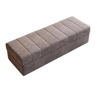 ZXTRYBHD Panca Contenitore Camera da Letto - Panca Ingresso in Legno Massello, Poggiapiedi Contenitore, Design di Fascia Alta, Soluzione per L'organizzazione Della Casa(Dark gray,43.3in/110cm)