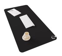 ZXTRYBHD Tappetino Mouse Riscaldato, con Controllo Della Temperatura a 3 Livelli, Superficie in Pelle Sintetica, Tappeto Mouse Automatico Dopo 3 ore(Black,33 * 80cm/12.9 * 31.4in)