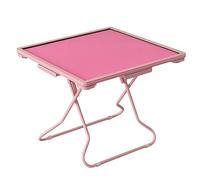 ZXTRYBHD Tavolo da Mahjong Pieghevole in Metallo, Tavolo Quadrato per Carte e Domino con 4 Cassetti e 4 Portabicchieri, Piano in PVC Resistente All'usura e Silenzioso, Per la Casa e i Club