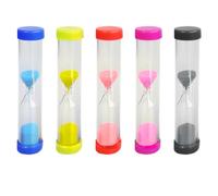 ZXUPOI 5 PCS Timer a Clessidra Sabbia 10 Sec 30 Sec 1 Minuto 2 Minuti 3 Minuti Orologi per Spazzolini da Bambini da Cucina