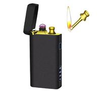 Zxwjddm Accendino a Kerosene Antivento, Doppio Uso, Due metodi di accensione, accensione Riutilizzabile con fiammifero e accensione a Pressione, Adatto for l'illuminazione di Candele(Black2)