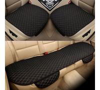 ZXWZZQ88 Set Completo Cuscino Seggiolino Auto per Toyota Fortuner Kluger Sequoia Rush Wish 5seats, Cuscini Sedile Coprisedili Protezioni Traspirante, Accessori Auto,Black-Gold