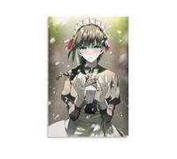 ZXXSCPCB Poster decorativo su tela a tema anime con scritta "You Are Ms. Servant Hot Blooded", stile classico, per camera da letto, 20 x 30 cm, senza cornice