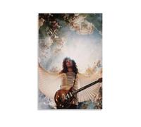 ZXXSCPCB Poster su tela con copertina di album musicali di Brian May con cantanti popolari, decorazione artistica da parete per camera da letto, 50 x 75 cm, senza cornice