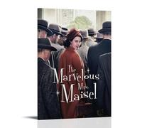 ZXXSCPCB Poster su tela, motivo: The Marvelous Mrs. Maisel, film e serie TV, decorazione artistica da parete, per camera da letto, 60 x 90 cm, con cornice