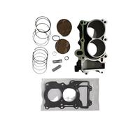 ZXYIWSDF Moto Testata del Cilindro Compatibile con Ninja 400 2016 2017 2018 2019 2020 2021 2022 2023 68MM Kit Guarnizioni Cilindro Pistone Motore Blocco Aria Pistone Motore Parte