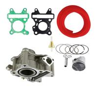 ZXYIWSDF Moto Testata del Cilindro Compatibile con per CE50D 2013 2014 2015 2016 2017 per YN50F 2009 2010 2011 2012 Moto Alesaggio 38mm Cilindro Pistone Fasce Guarnizione Filtro Tubo