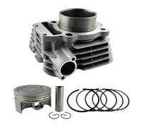 ZXYIWSDF Moto Testata del Cilindro Compatibile con per YBR250 YS250 2007 2008 2009 1S4-11311-00-A0 74mm Motore per Moto Blocco Cilindro Aria Pistone Anelli Guarnizione Base Testa