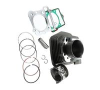 ZXYIWSDF Moto Testata del Cilindro Compatibile con Prairie 300 per KVF300B 1999 2000 2001 2002 Motore per Moto Cilindro Blocco Cilindro Aria Fasce Pistone Guarnizione Base Testa