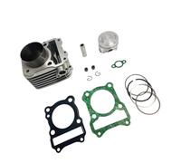 ZXYIWSDF Moto Testata del Cilindro Compatibile con Suzuki per GN125 EN125 DR125 GS125 GZ125 TU125 150cc Motore Parti del Cilindro Blocco Pistone Kit Fasce Elastiche Kit Guarnizione Base Testata