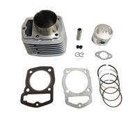 ZXYIWSDF Moto Testata del Cilindro Compatibile con XL185 185CC Kit Fasce Elastiche Cilindro Pistone Alesaggio 63 Mm per Motore Moto Blocco Cilindro Aria Fasce Elastiche Pistone Guarnizione Base Testa