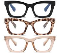 ZXYOO Occhiali da lettura da donna alla moda con blocco della luce blu e cerniere a molla 1.50