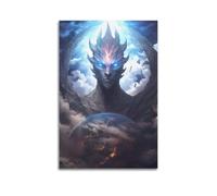 ZXYYHBG Poster decorativo da parete a tema anime con dio della Terra, stampa artistica su tela, poster decorativo moderno, per camera da letto, 40 x 60 cm