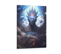 ZXYYHBG Poster decorativo da parete a tema anime con dio della Terra, stampa artistica su tela, poster decorativo moderno, per camera da letto, 40 x 60 cm