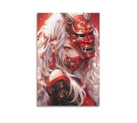 ZXYYHBG Poster decorativo da parete a tema anime, motivo: Demon Assassin Girl, stampa artistica su tela, poster decorativo moderno per camera da letto, 30 x 45 cm