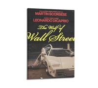 ZXYYHBG Poster decorativo da parete del film Il lupo di Wall Street, su tela, poster decorativo da parete con stampa moderna per la camera da letto o per la camera da letto (30 x 45 cm)