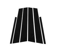 ZXZFDC Adesivo per Montante B per Finestrino dell'Auto per Ford Fiesta MK7 2011-2017, Adesivo Decorativo Montante B, Auto Montanti B Modanature, Accessori per Auto,A-Black