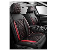 ZXZLWSG Coprisedili Auto Pelle per Cadillac ATS Coupe 2015-2019, Impermeabile Set Fodere Anteriori e Posteriori Copri Sedili Auto Set Coprisedili, Coprisedile Auto Compatibile Airbag Laterale(C(Red))