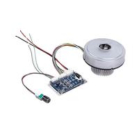 ZXZZAS Ventilatore, Ventilatore centrifugo BLDC ad alta pressione a basso rumore da 160 W 24 V 28 7,5 kPa + 1 controller di guida for fioriera o depolverazione industriale(48V)