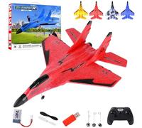 Zy 530 Pro Rc Plane, Zy-530 RcPlane, Remote Control Glider Airplane for Adults, 2.4ghz Planes Model, Easy to Fly RcFighter, anti-collision silicone nose (Red)