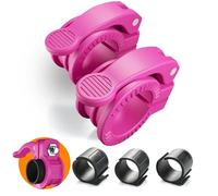 ZY-HUAN Mini Morsetti per Bilancieri Morsetti Regolabili per bilancieri 25mm| 28mm| 30 mm Morsetto Rilascio Rapido Antiscivolo Collare con Bilanciere Chiusure Multiple per bilancieri (Rosa)