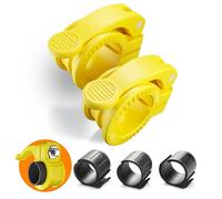 ZY-HUAN Mini Morsetti per Bilancieri Morsetti Regolabili per bilancieri 25mm| 28mm| 30 mm Morsetto Rilascio Rapido Antiscivolo Collare con Bilanciere Chiusure Multiple per bilancieri (Gialli.)