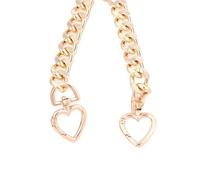 ZYAGH 1 Catena for Portafoglio a Forma di Cuore, Accessorio for l'estensione del Cinturino dell'orologio, Borsa a Tracolla estesa, Borsa(Gold)