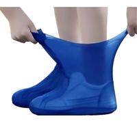 ZYAGH 2/20pcs Latex WaterProof Shoe Covers Unisex Shoes Protectors Reusable Non-Slip Rain Boot Overshoes(Color1,3pairs)