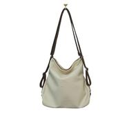 ZYAGH Borsa a tracolla di grande capacità, zaino a tracolla semplice for il tempo libero e la letteratura(Beige)