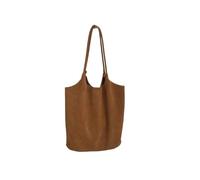 ZYAGH Borsa tote da donna autunno grande Capaci Commuter Versatile pelle scamosciata marrone Op Single Oulder(Light brown)