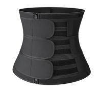 ZYAGH Fascia Addominale Dimagrante Cintura Dimagrante for Donna, Cintura Tripla, Modellante, brucia Grassi, Post-Parto per Addominali(Black-Zipper,XXL)