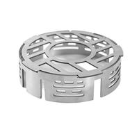 ZYAGH Outdoor Portable Gas Stove with Windproof Ring Camping Accessories Head Wind Deflector Heat-concentrating Cooking Round Cover(M)