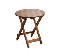 ZYAGH Tavolino Da Esterno Rotondo Pieghevole Laterale Pieghevole In Legno for Portico Interno, Patio, Campeggio Come Caffè O Pianta