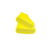 ZYAGH Waterproof Silicone Shoe Covers S/M/L Reusable Non-Slip Rain Boots Unisex Sneakers Protector(Yellow,L(40-44))