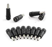 ZYAMY 10pcs DC Adattatore di Alimentazione 5.5x2.1mm Femmina Jack a 5.5x2.5mm Spina Maschio Presa Elettrica Adattatore Spina Convertitore