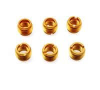 ZYAMY 6pcs Mic Stand Adattatore Alluminio 5/8 "Maschio a 3/8 "Femmina Adattatore a Vite per Microfono Stand Clip Mic Stand Holder Adattatore