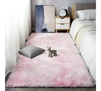 ZYANBIN Tappeto Peloso Salotto 250 x 280 cm Peluche Tappeto Peloso Camera da Letto Non Perde per Camera da Letto e Bambini, Scendiletto, Rosa Chiaro